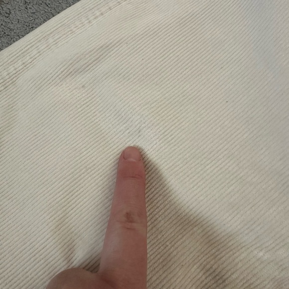 Madewell Tall Emmett 2.0 Wide-Leg Pants in Corduroy Size 23T Antique Cream - Picture 5 of 9